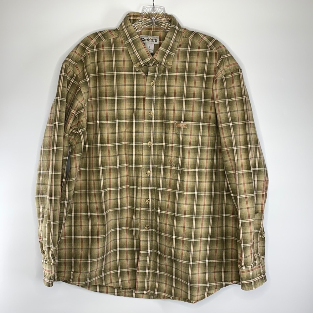 Carhartt Plaid Cotton Button Up Shirt